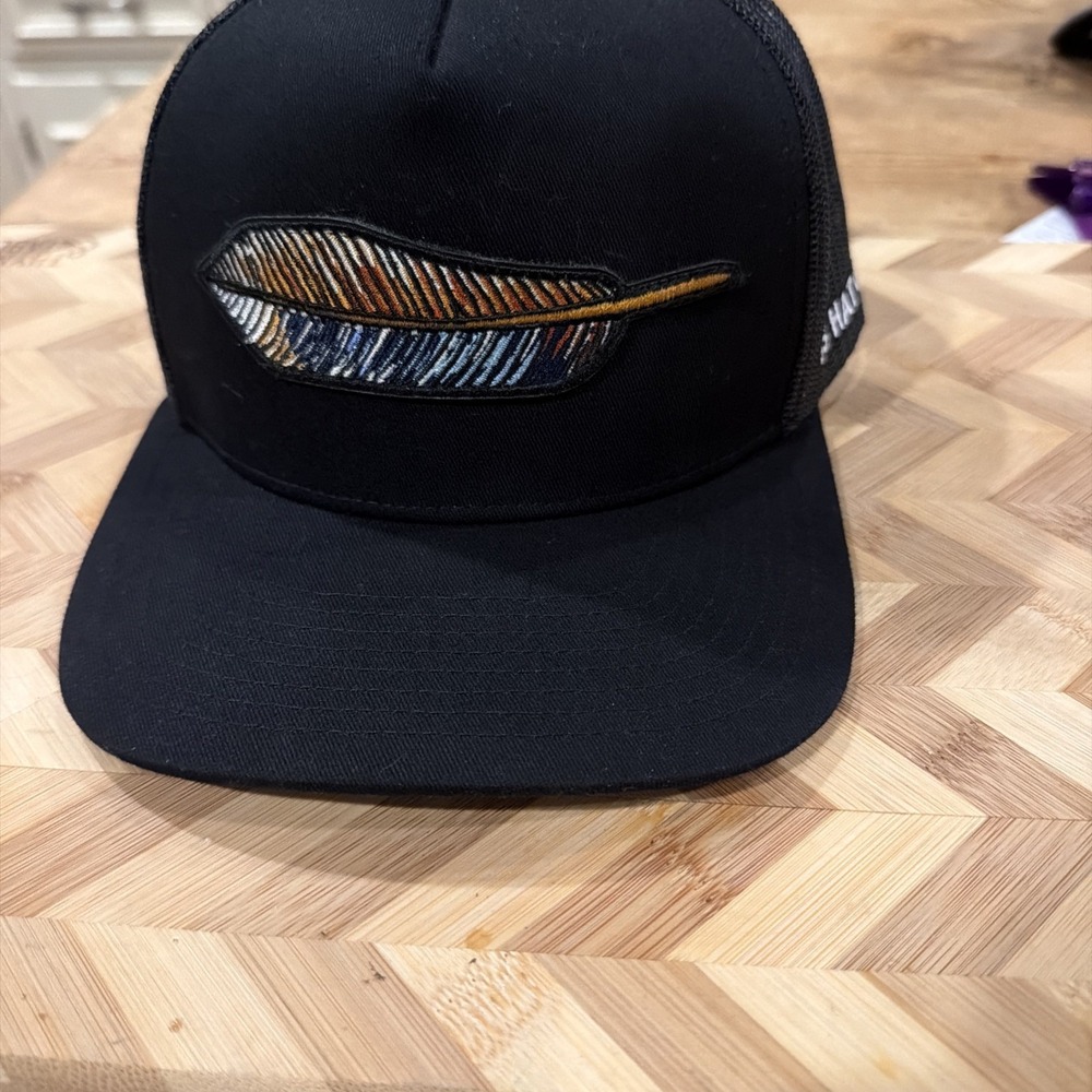 Southern String Hat Co. Black Trucker Hat Cap, One Size, Adjustable